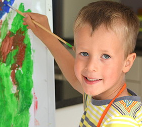 child-painting